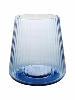 Verre à eau avec relief rainuré Linea, 4 pièces, Ø 9 x haut. 10 cm, 430 ml