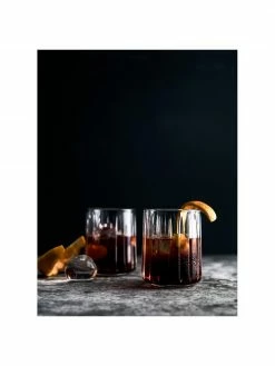 Verre à eau avec structure rainurée Hudson, 6 pièces, Ø 8 x haut. 10 cm, 300 ml -Cuisine Soldes 2022 Verre a eau avec structure rainuree Hudson 6 pieces 5