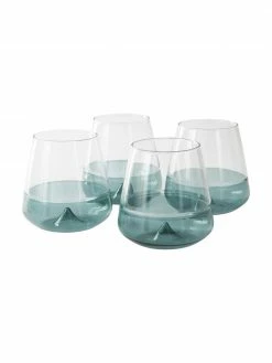 Verre à eau bleu/transparent Dunya, 4 pièces, Ø 9 x haut. 10 cm, 450 ml -Cuisine Soldes 2022 Verre a eau bleutransparent Dunya 4 pieces 3