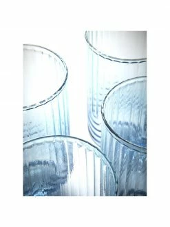 Verre à eau dégradé bleu/transparent Imani, 4 pièces, Ø 8 x haut. 14 cm, 450 ml -Cuisine Soldes 2022 Verre a eau degrade bleutransparent Imani 4 pieces 4