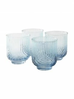 Verre à eau dégradé bleu/transparent Imani, 4 pièces, Ø 9 x haut. 10 cm, 400 ml -Cuisine Soldes 2022 Verre a eau degrade bleutransparent Imani 4 pieces 8