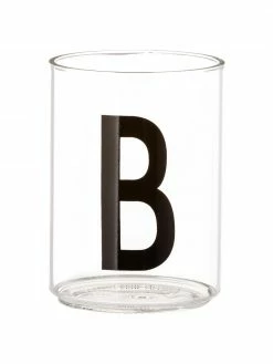 Design Letters Verre à eau design Personal (variantes allant de A à Z), Verre à eau B, 300 ml