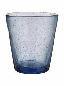 Villa D'Este Home Tivoli Verre à eau différents tons bleus avec bulles d'air emprisonné Baita, 6 élém., Ø 9 x haut. 10 cm -Cuisine Soldes 2022 Verre a eau differents tons bleus avec bulles dair emprisonne Baita 6 elem 5