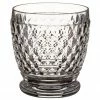 Villeroy & Boch Verre à eau en cristal à embossages décoratifs Boston, 4 pièces, Ø 9 x haut. 10 cm, 330 ml