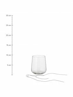 Bitossi Home Verre à eau en verre soufflé bouche Diseguale, 6 élém., Ø 8 x haut. 10 cm, 200 ml -Cuisine Soldes 2022 Verre a eau en verre souffle bouche Diseguale 6 elem 2