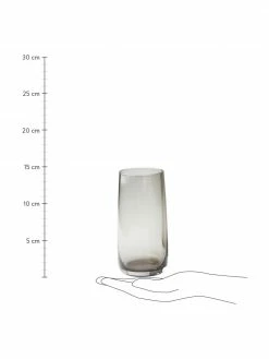 Verre à eau gris Ciel, 8 pièces, Ø 8 x haut. 15 cm, 440 ml -Cuisine Soldes 2022 Verre a eau gris Ciel 8 pieces 2