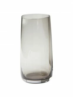 Verre à eau gris Ciel, 8 pièces, Ø 8 x haut. 15 cm, 440 ml