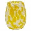 Verre à eau jaune Dots, 6 pièces, Ø 10 x haut. 21 cm, 400 ml -Cuisine Soldes 2022 Verre a eau jaune Dots 6 pieces