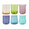 Bitossi Home Verre à eau soufflé bouche Diseguale, 6 élém., Ø 8 x haut. 10 cm, 200 ml -Cuisine Soldes 2022 Verre a eau souffle bouche Diseguale 6 elem