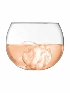 Lsa International Verre à eau soufflé bouche Rocker, 4 pièces, Ø 10 x haut. 8 cm, 350 ml