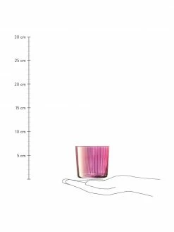 Lsa International Verre à eau soufflé bouche à surface rainurée Gems, 4 élém., Ø 8 x haut. 7 cm, 300 ml -Cuisine Soldes 2022 Verre a eau souffle bouche a surface rainuree Gems 4 elem 2