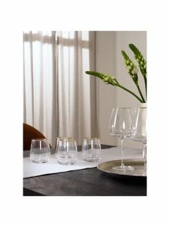 Westwing Collection Verre à eau soufflé bouche avec bord doré Ellery, 4 pièces, Ø 9 x haut. 10 cm -Cuisine Soldes 2022 Verre a eau souffle bouche avec bord dore Ellery 4 pieces 4