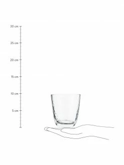 Broste Copenhagen Verre &agrave; eau souffl&eacute; bouche, surface in&eacute;gale Hammered, 4&nbsp;pi&egrave;ces, Ø 9 x haut. 10 cm, 250 ml -Cuisine Soldes 2022 Verre a eau souffle bouche surface inegale Hammered 4 pieces 2