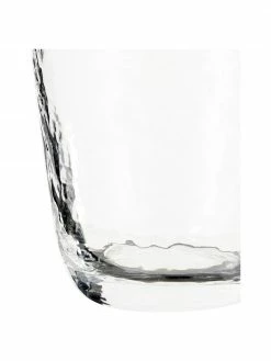Broste Copenhagen Verre &agrave; eau souffl&eacute; bouche, surface in&eacute;gale Hammered, 4&nbsp;pi&egrave;ces, Ø 9 x haut. 10 cm, 250 ml -Cuisine Soldes 2022 Verre a eau souffle bouche surface inegale Hammered 4 pieces 3
