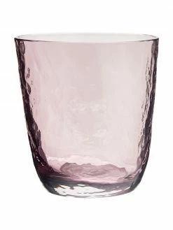 Broste Copenhagen Verre à eau soufflé bouche, surface inégale Hammered, 4 pièces, Ø 9 x haut. 10 cm, 250 ml