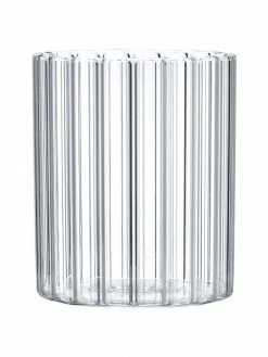 Bitossi Home Verre à eau surface en relief Romantic, 6 pièces, Ø 8 x haut. 9 cm, 250 ml