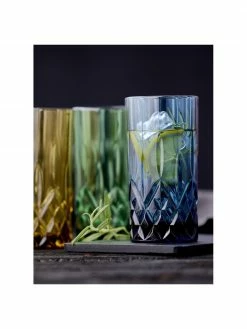 Lyngby Verre à eau teinté Sorrento, 4 élém., Ø 8 x haut. 14 cm, 450 ml -Cuisine Soldes 2022 Verre a eau teinte Sorrento 4 elem 1