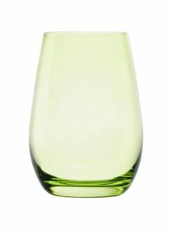 Verre à eau vert Elements, 6 pièces, Ø 9 x haut. 12 cm, 465 ml