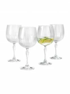 Verre à gin à texture rainurée America's Cocktail, 4 pièces, Ø 10 x haut. 23 cm, 700 ml -Cuisine Soldes 2022 Verre a gin a texture rainuree Americas Cocktail 4 pieces 5