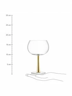 Lsa International Verre à gin avec tige dorée Gina, 2 pièces, Ø 11 x haut. 17 cm, 420 ml -Cuisine Soldes 2022 Verre a gin avec tige doree Gina 2 pieces 2