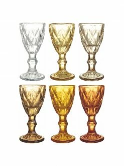 Villa D'Este Home Tivoli Verre à liqueur Shades, 6 élém., Ø 5 x haut. 11 cm
