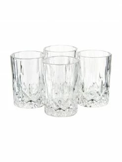 Verre à liqueur à motifs embossés Harvey, 4 pièces, Ø 4 x haut. 6 cm, 37 ml -Cuisine Soldes 2022 Verre a liqueur a motifs embosses Harvey 4 pieces 3