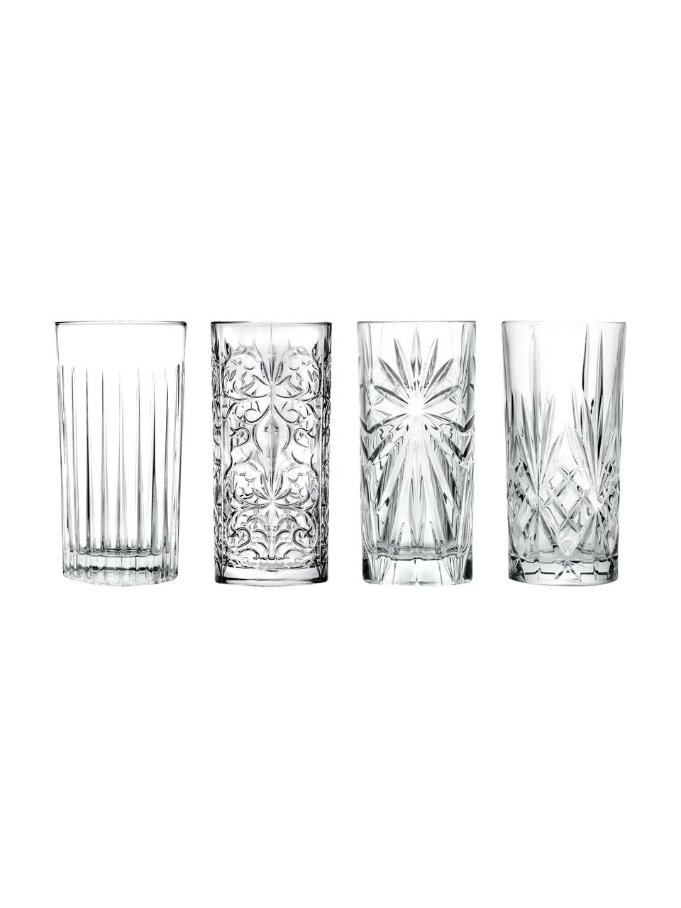 RCR Verre à long drink cristal avec embossage décoratif Bichiera, 4 élém., Ø 7 x haut. 15 cm, 360 ml 3 RCR Verre à long drink cristal avec embossage décoratif Bichiera, 4 élém., Ø 7 x haut. 15 cm, 360 ml