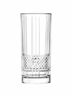 RCR Verre à long drink en cristal avec relief Brillante, 6 pièces, Ø 7 x haut. 15 cm, 350 mlDisponibilité limitée