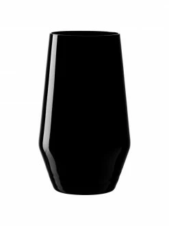 Leonardo Verre à long drink noir Etna, 2 pièces, Ø 8 x haut. 14 cm, 365 ml