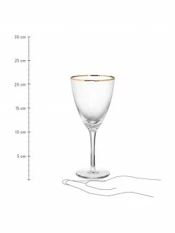 Verre à vin Golden Twenties, 4 pièces, Ø 9 x haut. 22 cm, 280 ml -Cuisine Soldes 2022 Verre a vin Golden Twenties 4 pieces 2