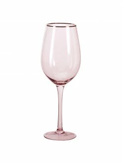 Ladelle Verre à vin avec bordure dorée Chloe, 4 pièces, Ø 9 x haut. 26 cm