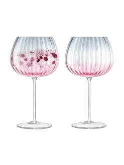 Lsa International Verre à vin avec dégradé de couleurs Dusk, 2 élém., Ø 10 x haut. 20 cm, 650 ml