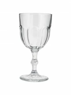 Cote Table Verre à vin avec embossage décoratif Lousanne, 6 pièces, Ø 9 x haut. 17 cm, 310 ml