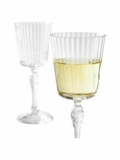 Verre à vin avec structure rainurée America's Cocktail, 4 pièces, Ø 8 x haut. 20 cm, 240 ml -Cuisine Soldes 2022 Verre a vin avec structure rainuree Americas Cocktail 4 pieces 5