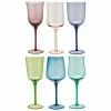 Bitossi Home Verre à vin bigarré soufflé bouche Diseguale, 6 élém., Ø 7 x haut. 24 cm, 250 ml -Cuisine Soldes 2022 Verre a vin bigarre souffle bouche Diseguale 6 elem