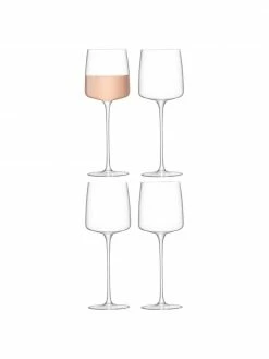 Lsa International Verre à vin blanc Metropolitan, 4 pièces, Ø 8 x haut. 22 cm, 350 ml -Cuisine Soldes 2022 Verre a vin blanc Metropolitan 4 pieces 4