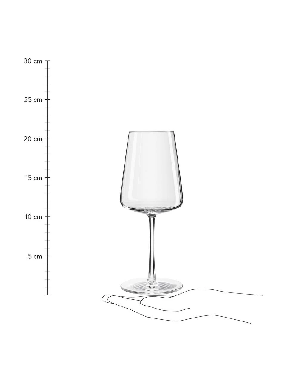 Verre à vin blanc cristal Power, 6 pièces, Ø 9 x haut. 21 cm, 400 ml 7 Verre à vin blanc cristal Power, 6 pièces, Ø 9 x haut. 21 cm, 400 ml – Image 5