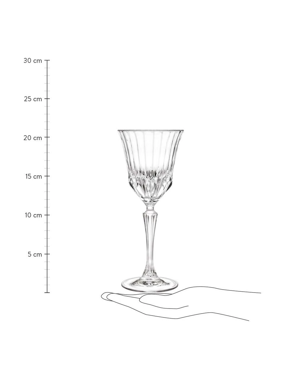 RCR Verre à vin en cristal Adagio, 6 pièces, Ø 9 x haut. 21 cm, 280 ml 5 RCR Verre à vin en cristal Adagio, 6 pièces, Ø 9 x haut. 21 cm, 280 ml – Image 3