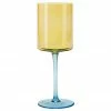 Verre à vin jaune/bleu Lilly, 2 pièces, Ø 9 x haut. 24 cm, 430 ml -Cuisine Soldes 2022 Verre a vin jaunebleu Lilly 2 pieces