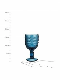 Villa D'Este Home Tivoli Verre à vin multicolore avec embossage décoratif, 6 élém., Ø 9 x haut. 17 cm -Cuisine Soldes 2022 Verre a vin multicolore avec embossage decoratif 6 elem 2