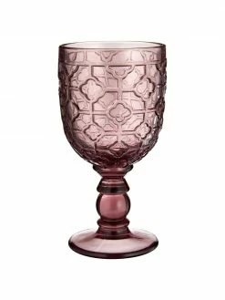 Villa D'Este Home Tivoli Verre à vin multicolore avec embossage décoratif, 6 élém., Ø 9 x haut. 17 cm -Cuisine Soldes 2022 Verre a vin multicolore avec embossage decoratif 6 elem 3
