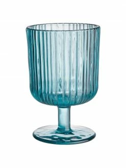 Verre à vin relief rainuré Chelsea, 6 pièces, Ø 8 x haut. 12 cm, 250 ml