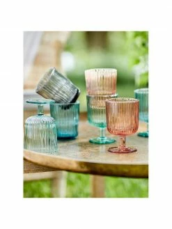 Verre à vin relief rainuré Chelsea, 6 pièces, Ø 8 x haut. 12 cm, 250 ml -Cuisine Soldes 2022 Verre a vin relief rainure Chelsea 6 pieces 4