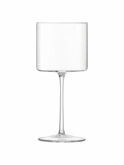 Lsa International Verre à vin rouge carré soufflé bouche Otis, 4 pièces, Ø 8 x haut. 19 cm, 310 ml -Cuisine Soldes 2022 Verre a vin rouge carre souffle bouche Otis 4 pieces 3