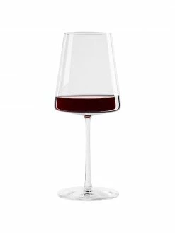 Verre à vin rouge cristal Power, 6 pièces, Ø 9 x haut. 23 cm, 520 ml