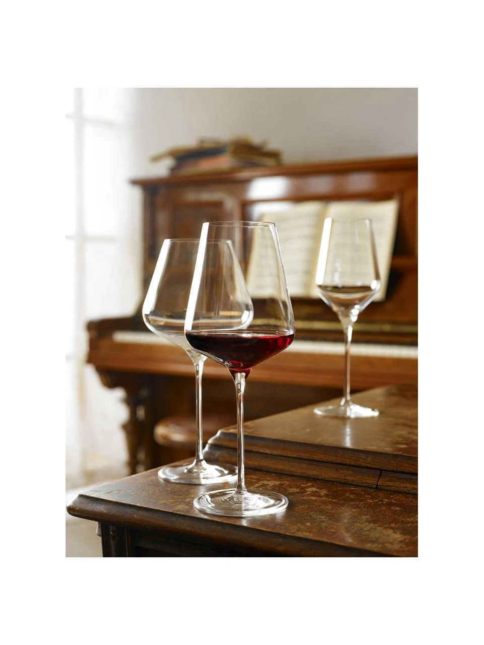 Verre à vin rouge cristal Quatrophil, 6 pièces, Ø 10 x haut. 25 cm, 570 ml 4 Verre à vin rouge cristal Quatrophil, 6 pièces, Ø 10 x haut. 25 cm, 570 ml – Image 2