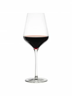 Verre à vin rouge cristal Quatrophil, 6 pièces, Ø 10 x haut. 25 cm, 570 ml