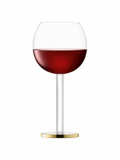 Lsa International Verre à vin soufflé bouche avec bord doré Luca, 2 pièces, Ø 9 x haut. 19 cm, 320 ml -Cuisine Soldes 2022 Verre a vin souffle bouche avec bord dore Luca 2 pieces 3