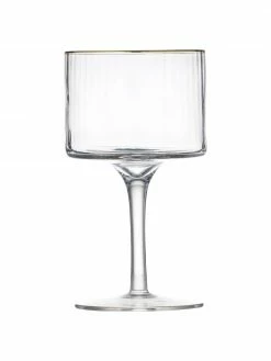 Lyngby Verre à vin soufflé bouche avec bord doré Palermo, 4 pièces, Ø 10 x haut. 17 cm, 320 ml -Cuisine Soldes 2022 Verre a vin souffle bouche avec bord dore Palermo 4 pieces 5