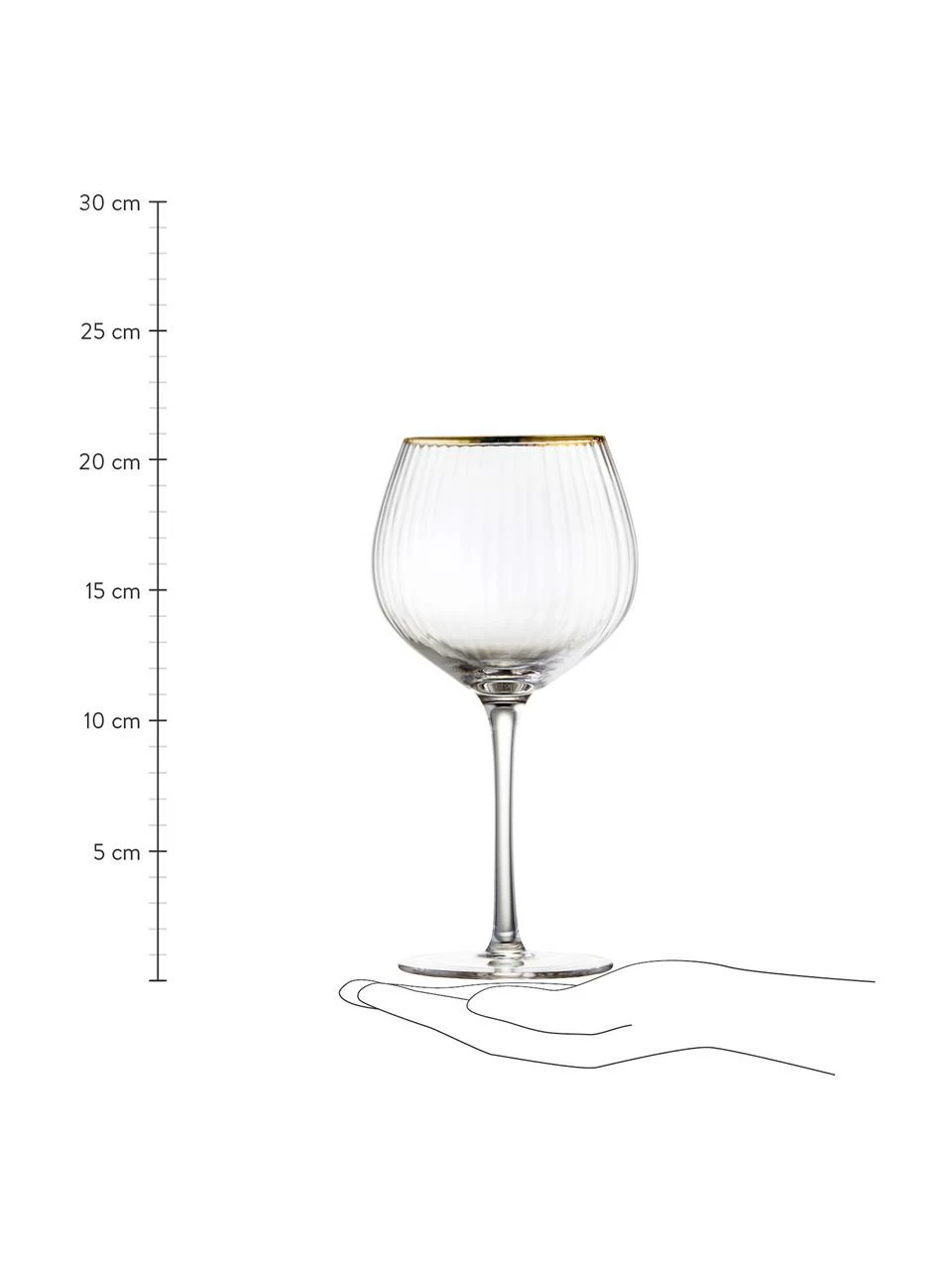 Lyngby Verre à vin soufflé bouche avec structure sphérique et bord doré Palerme, 4 pièces, Ø 6 x haut. 21 cm, 650 ml 6 Lyngby Verre à vin soufflé bouche avec structure sphérique et bord doré Palerme, 4 pièces, Ø 6 x haut. 21 cm, 650 ml – Image 4